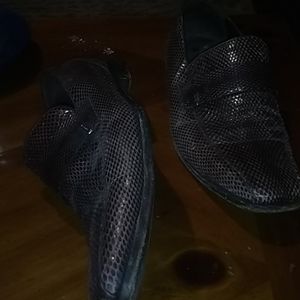 Gucci python loafers